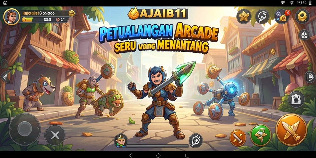 Tampilan menegangkan dari gameplay AJAIB11 saat melawan musuh.