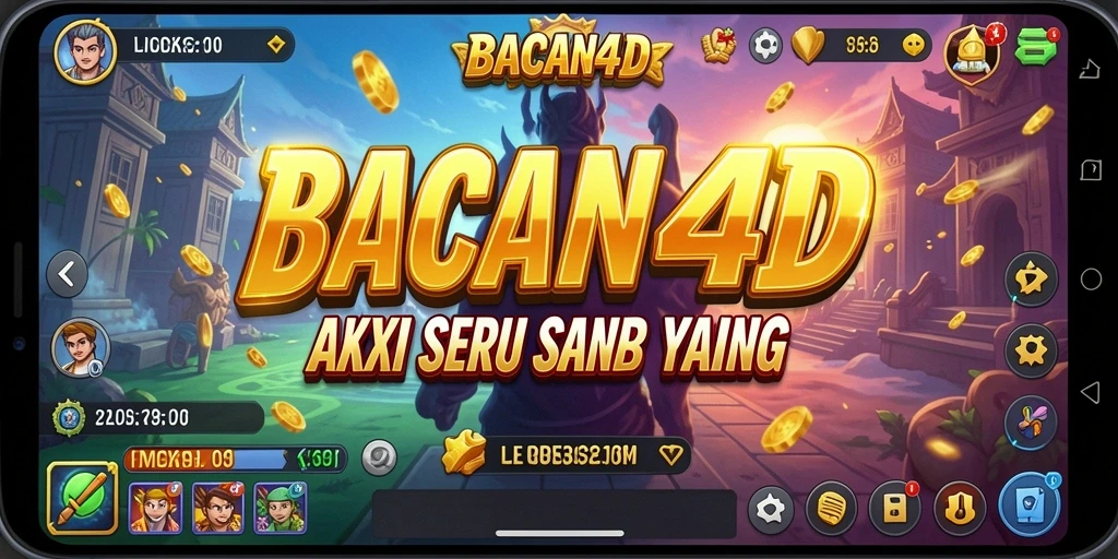 Tampilan menakjubkan dari gameplay BACAN4D yang penuh aksi.