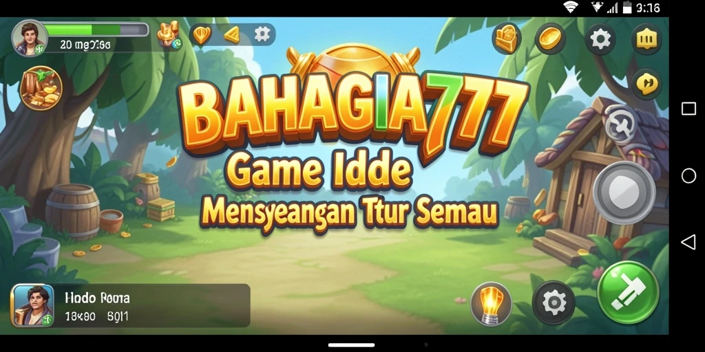 Tangkapan layar BAHAGIA777 menunjukkan gameplay seru dan menarik dari genre Idle.