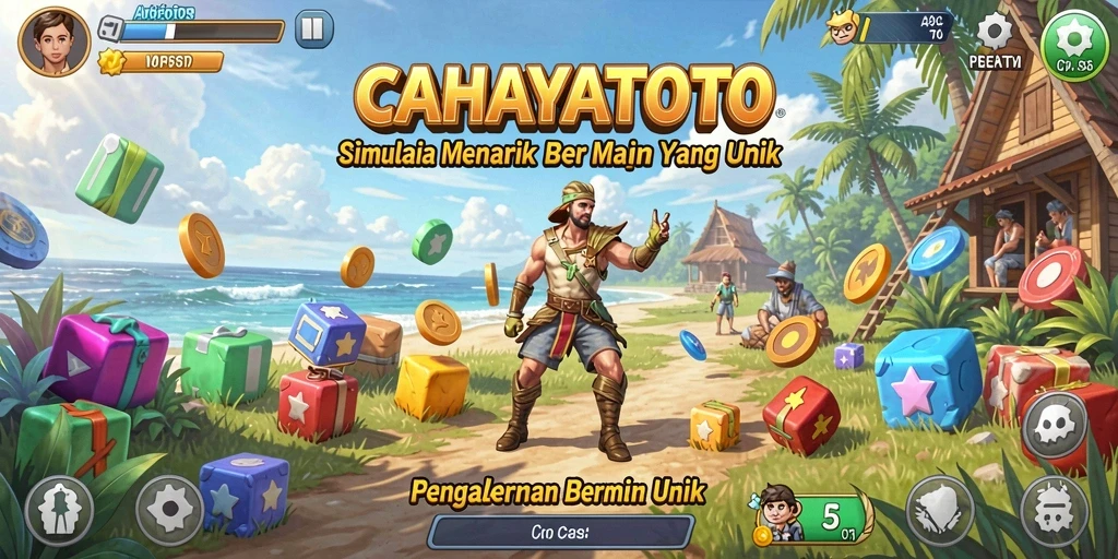 Tampilan gameplay menarik dari CAHAYATOTO yang menggambarkan simulasi dunia nyata.