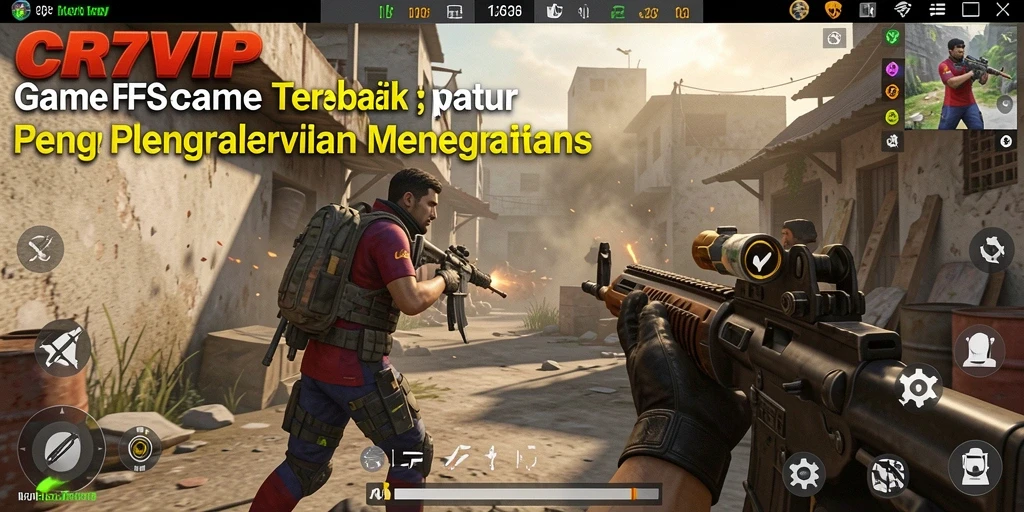 Screenshot tampilan gameplay CR7VIP yang mendebarkan di battlefield.