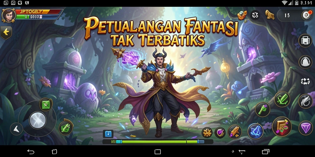 Tampilan gameplay menegangkan dari JPTOGEL77 dengan aksi petualangan RPG yang seru.