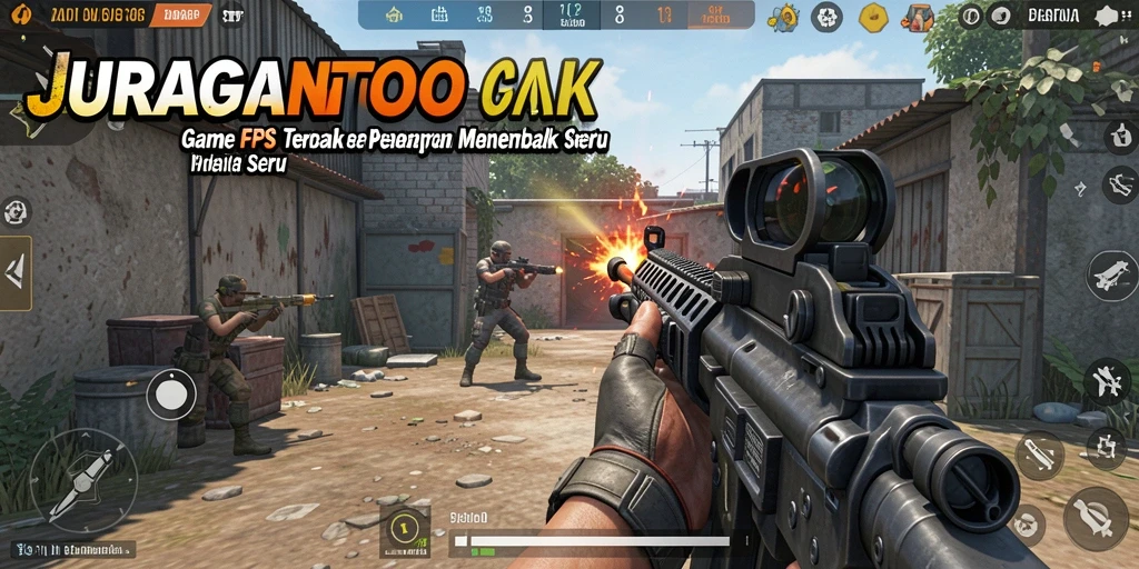 Screenshot gameplay JURAGANTOTO menampilkan aksi menembak yang mendebarkan.