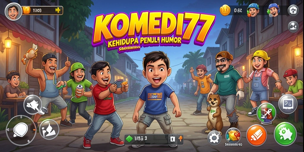Gameplay lucu dan interaktif di KOMEDI77.