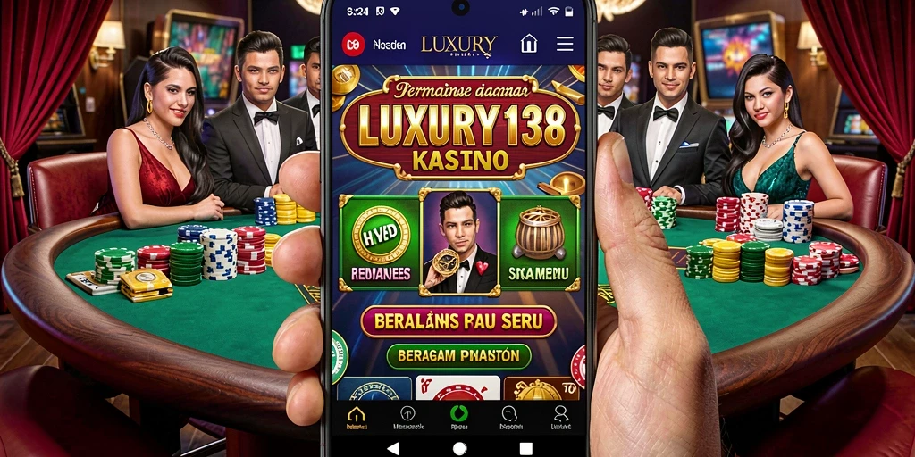 Tampilan permainan seru di aplikasi Kasino LUXURY138.