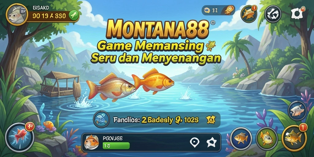 Screenshot gameplay MONTANA88 dengan tampilan memancing yang menarik.