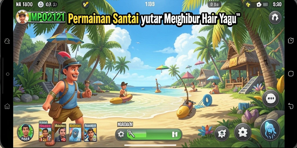 Tampilan menarik dari gameplay MPO2121 yang santai dan menghibur.
