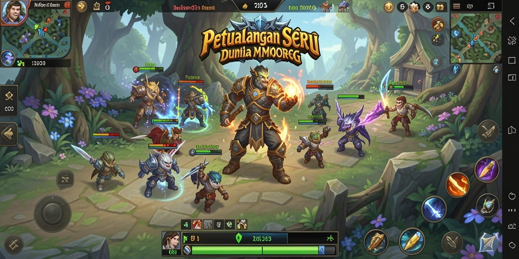 Screenshot MPO303 menampilkan aksi seru dalam pertempuran MMORPG.