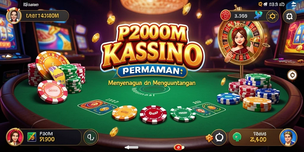 Screenshot gameplay P200M menampilkan keseruan permainan Kasino.