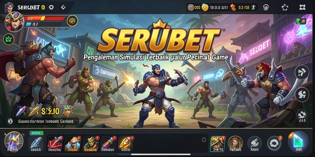 Tangkapan layar permainan SERUBET menampilkan grafis yang menarik dan gameplay yang seru.