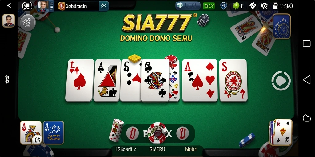 Tampilan gameplay SIA777 yang seru dalam permainan Domino.