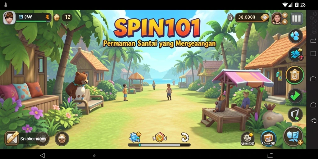 Tangkapan layar SPIN101 yang menunjukkan keseruan gameplay Casual.