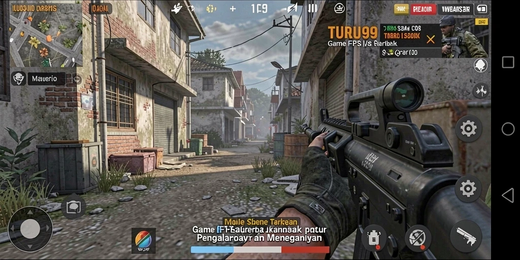 Gameplay mendebarkan dalam TURU99 dengan momen aksi yang intens.