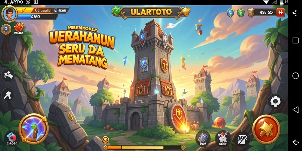 Gameplay ULARTOTO yang seru dalam Tower Defense penuh strategi.